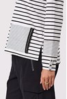 ANNEX TOP - black stri